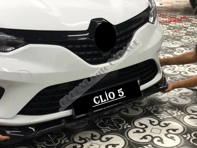 For Renault Clio 5 Front Bumper Attachment Lip 2019 2020 2021 Piano Black  Splitter Diffuser Universal Spoiler Bumper Mud Flaps - AliExpress