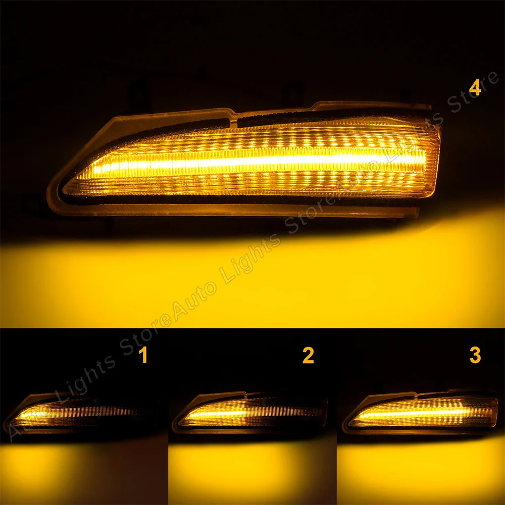 【中古】UN LEDリングライト 55mmX20 UNX-7816 Dynamic Side Mirror Blinker Lights for Lexus GX460 2010-2021 LX570