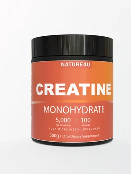 Nature4U Micronized Creatine Monohydrate Powder 500G, 5000mg Per Serving (5g), Pure Creatine ,Unflavored, 100 Serving 1