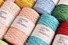 KNOTITUDE 3mm Cotton Macrame Cord 130m a Roll Hand knitting yarn Hand Crochet yarn Bag crochet yarn 100% high quality cotton 5
