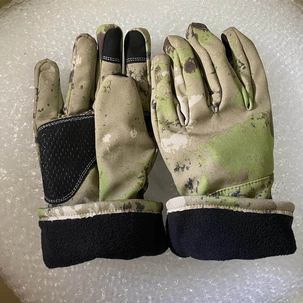 Winter Hunting Gloves For Men Outdoor Warm Touchscreen Gloves For Cycling Hunting Climbing Winter Tactical Camouflage