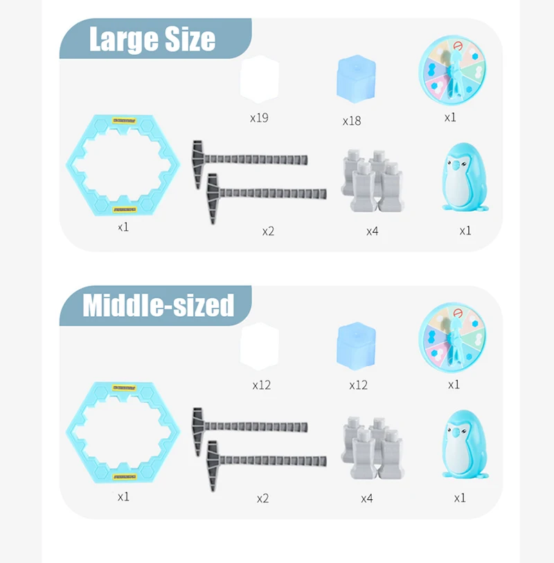 Parent-child Interactive Mini Kids Save Penguin Ice Block Breaker Trap Toys Funny Table Game Toy Stress Reliever Decor parent child interactive toy childrens toys