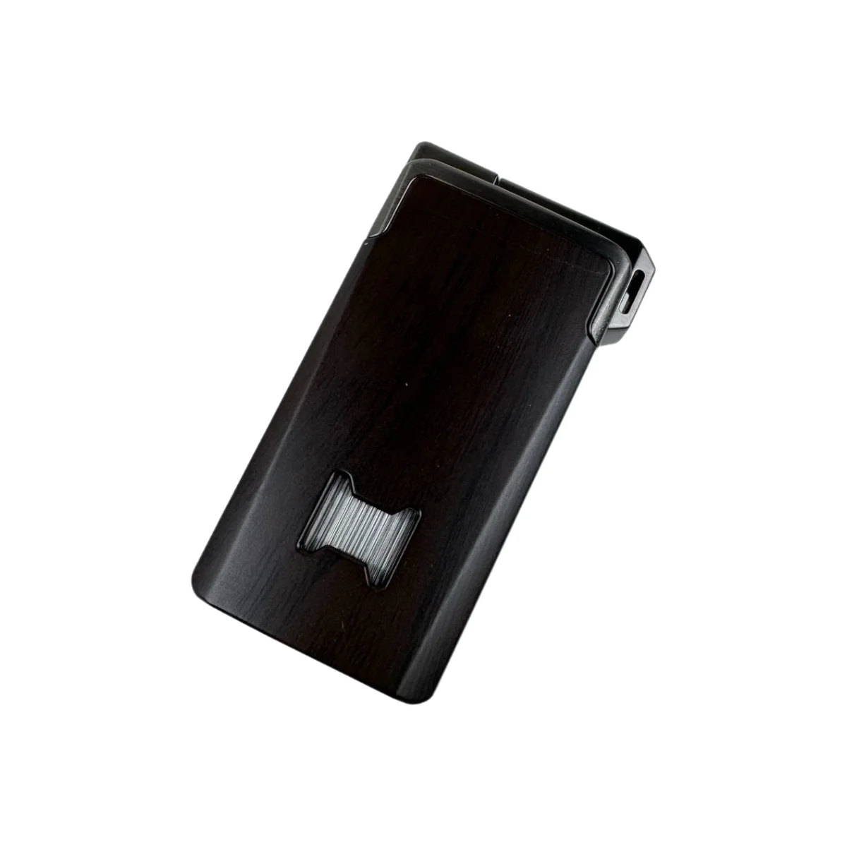 Windproof Dual-Flame Refillable Butane Torch Lighter Adjustable Jet Wood Grain Design Cigarette Accessory Man Dad gift