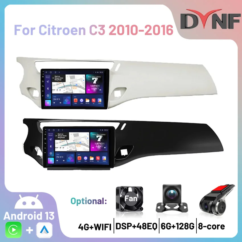 

Car Radio Android 13 Carplay Multimedia Stereo Player GPS Navigation Autoradio For Citroen C3 DS3 2010 2011 2012 2013 2014 -2016