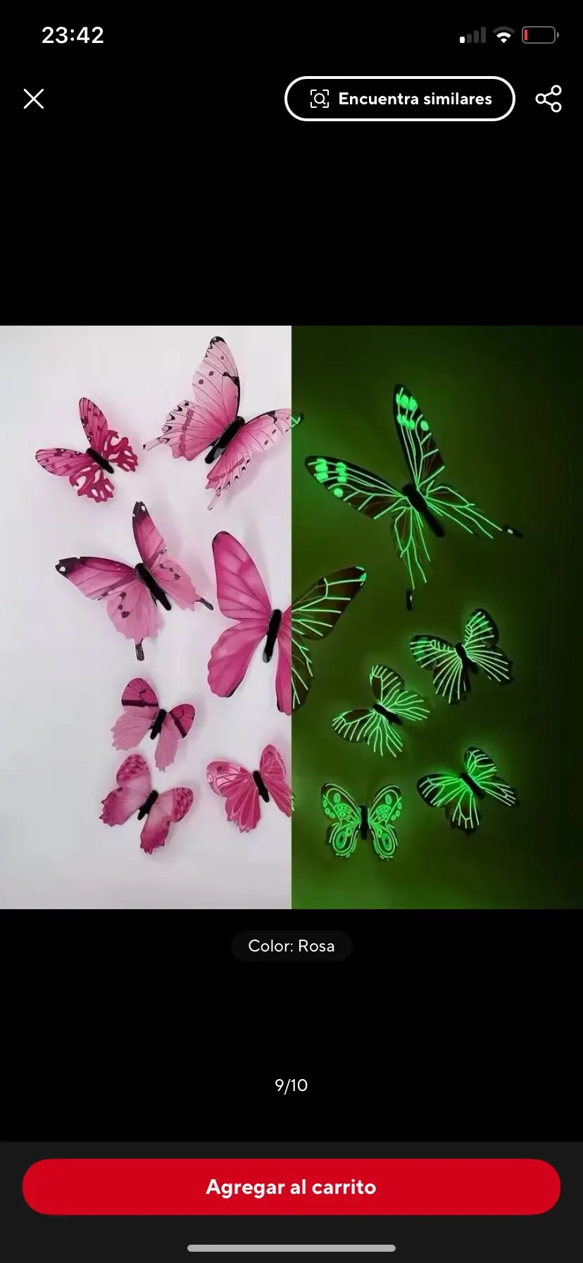 Luminous 3D Butterfly Wall Sticker photo review