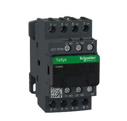 

LC1DT25M7 LC1-DT25M7 Contactor, TeSys Deca, 4P(4 NO), AC-1, 0 to 440V, 25A, 220VAC 50/60Hz coil