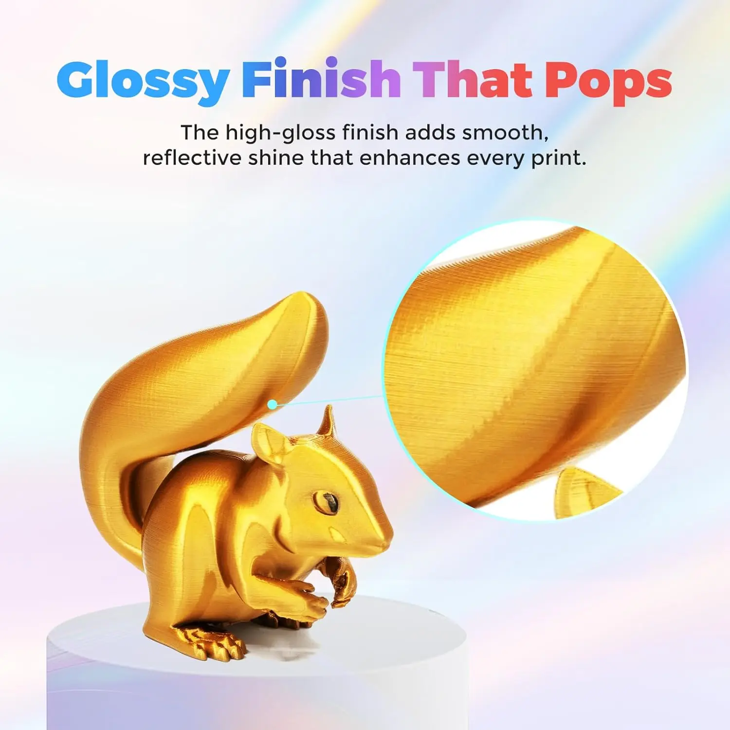 실크 PLA 필라멘트 1.75mm 3D 프린팅 필라멘트 250g 스풀 샤인 실키 샤이니 메탈릭 실크 골드, 화이트, 블랙, 실버, 그린, 레드, 블루