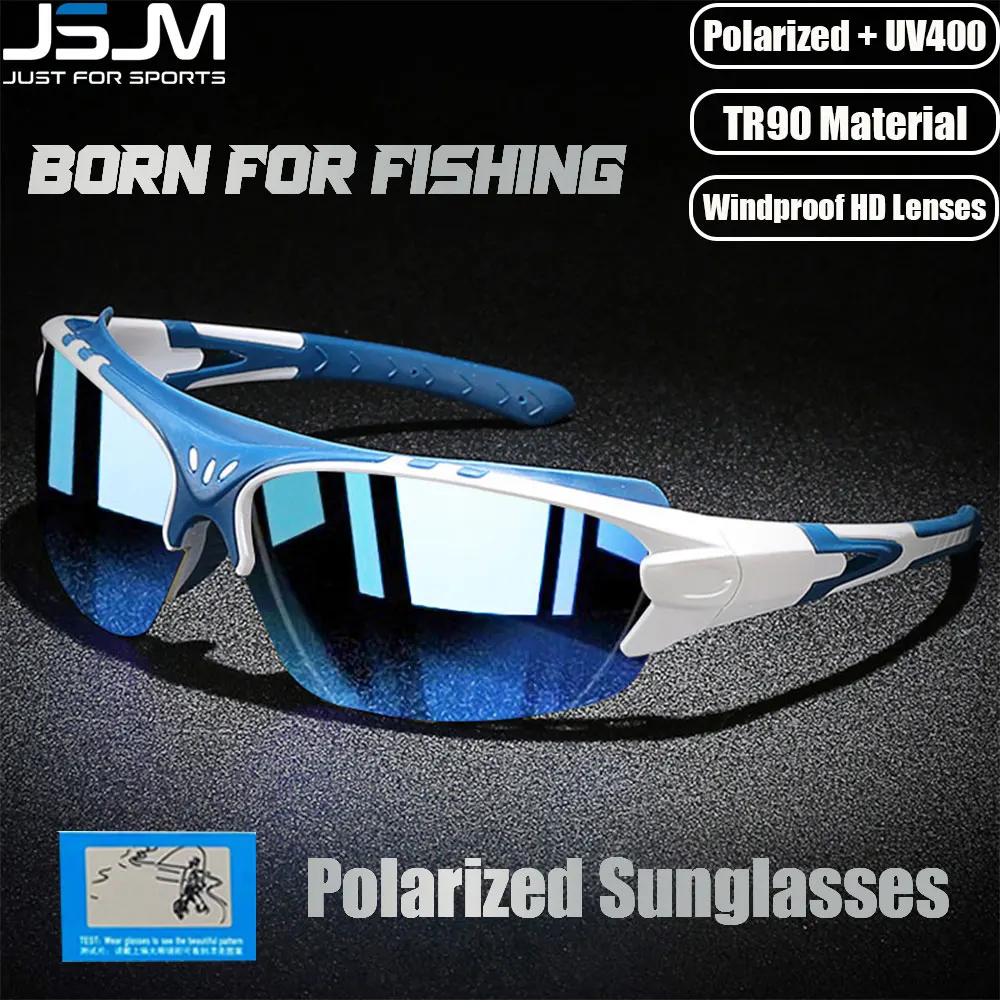 JSJM Fashion Polarized Fishing Sunglasses For Men And Women Outdoor Sports  Windproof Cycling Sun Glasses Fishing Glasses Gafas - AliExpress