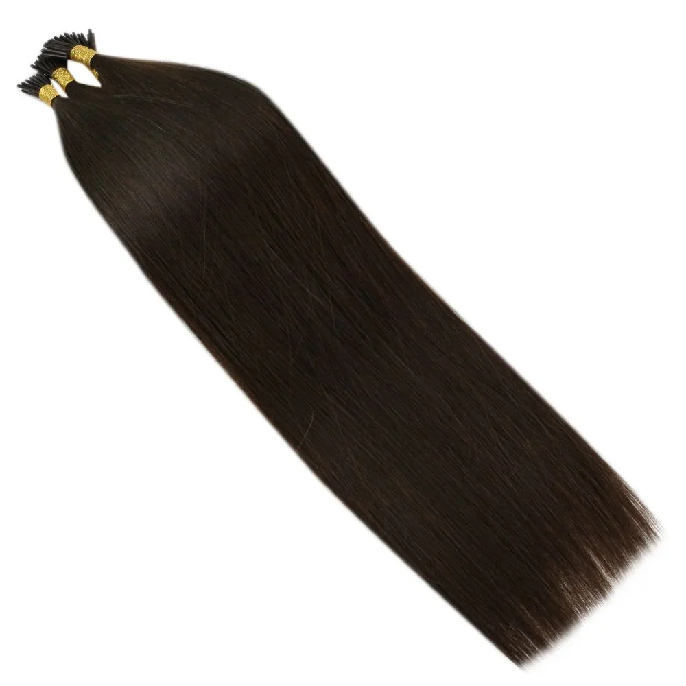 [40g 0.8g/s]LaaVoo Invisible Itip Human Hair Extensions Straight Natural 16-24inch 100% Real Brazilian Human Hair High Quality