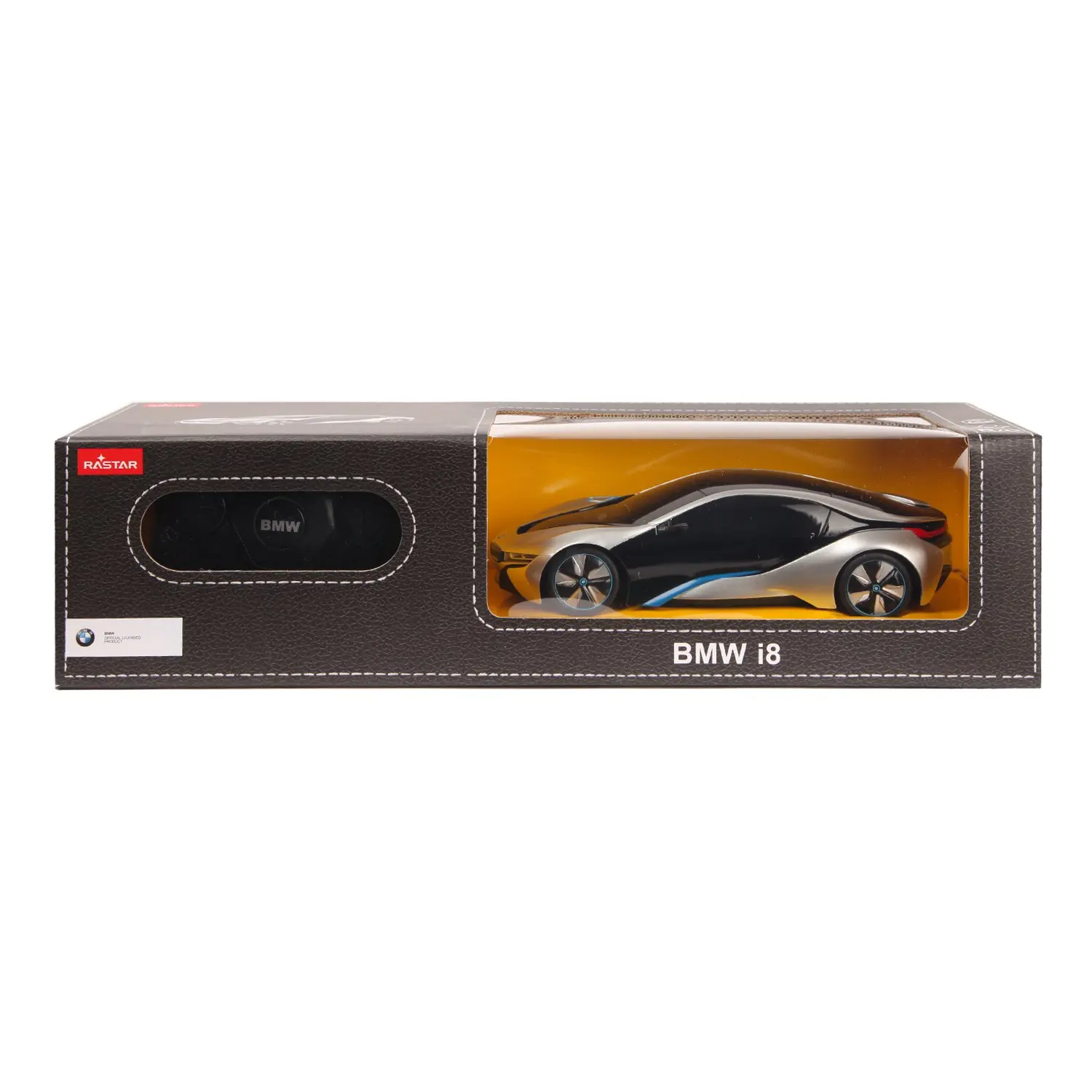 RASTAR-48400 BMW I8 Voiture télécommandée, 48400, Noir et Blanc, 1