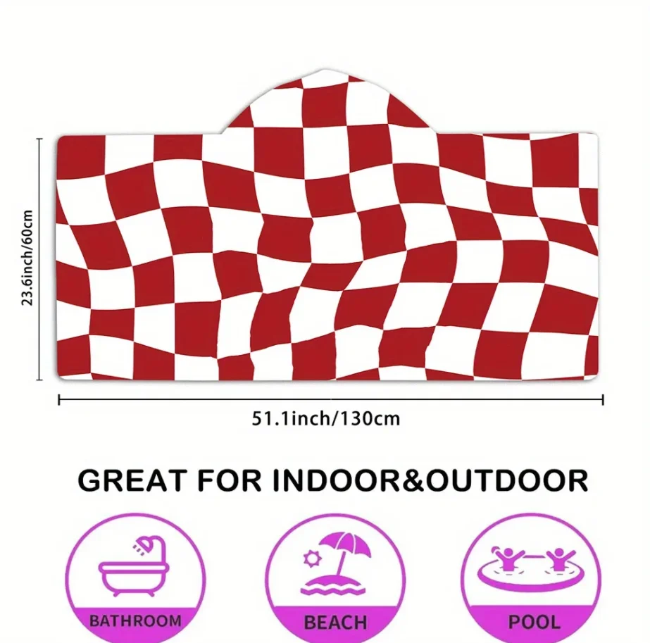 Children's Hooded Bathrobe Bath Towel Cape, Summer Bath Towel, Beach Towel, Quick Drying, Changing Clothes