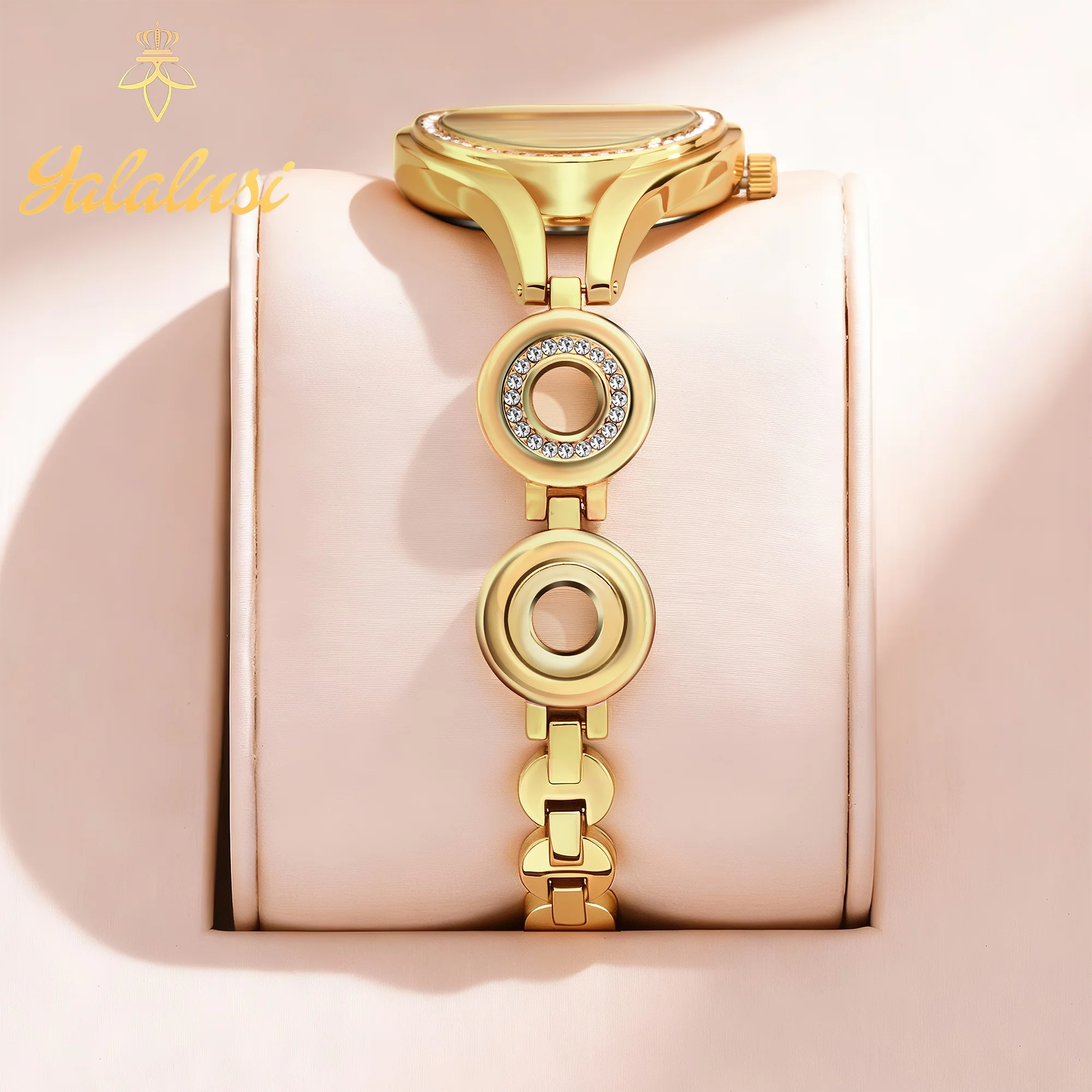 Orologio donna oro con cinturino a bracciale quadrante piccolo_voghion.com
