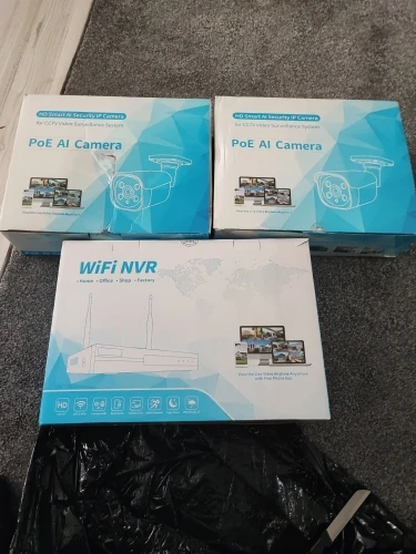 Techage 8CH 5MP 8MP Security Camera System 4K HD POE NVR Kit Two Way Audio Face Detect Outdoor Video Surveillance IP Camera Set photo review