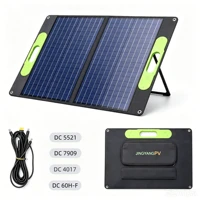 Panneau solaire pliable 60W avec USB-C, USB-A, DC, 18V, chargeur solaire portable efficace, étanche pour téléphone portable, batterie externe, extérieur, camping, camping-car, fourgonnette 1