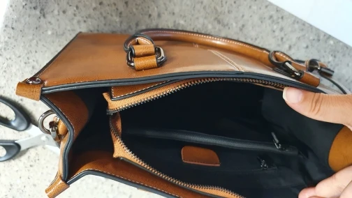 Genuine Leather Crossbody Shoulder Bag photo review