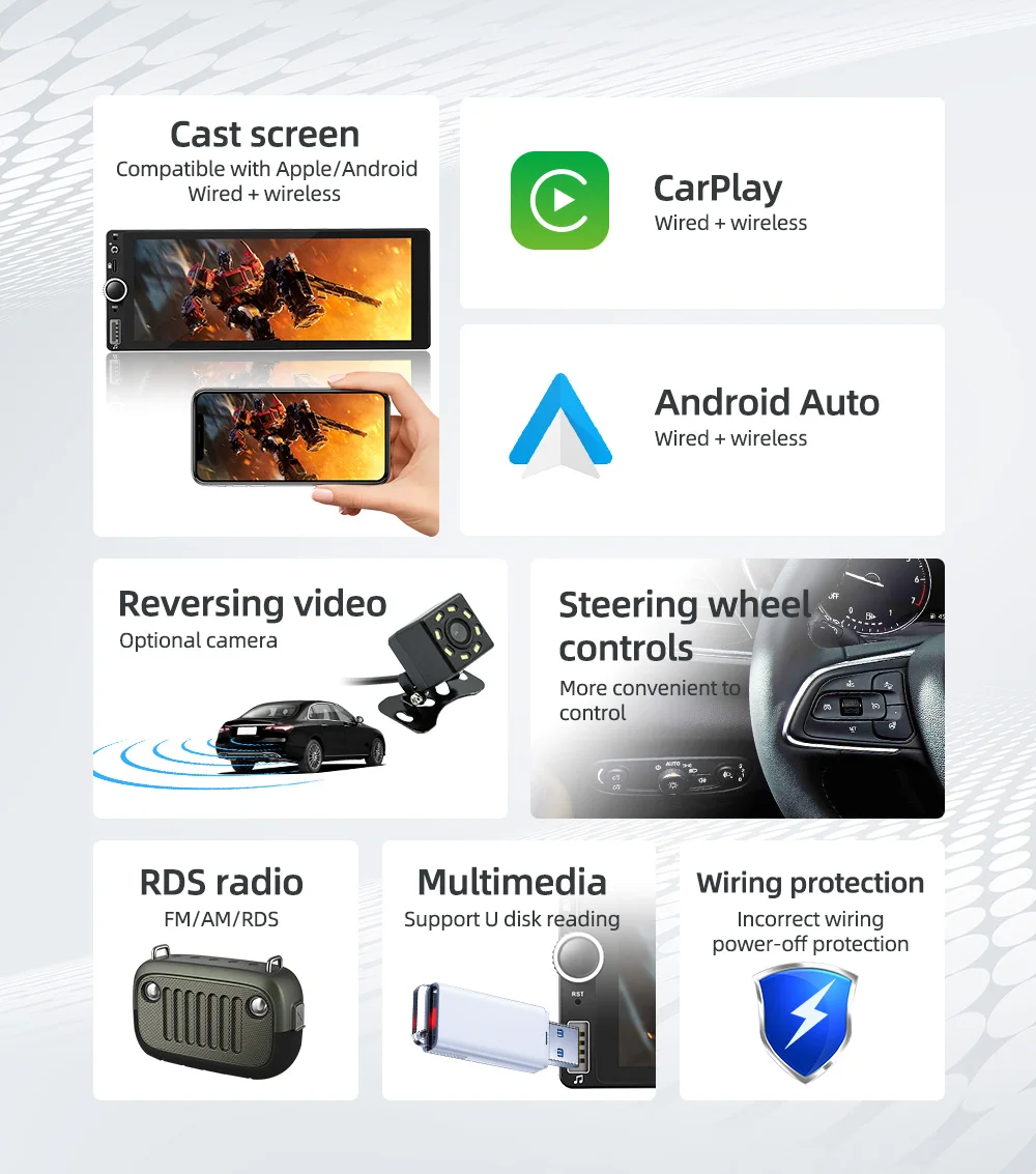 1 Din MP5 Car Radio 6.86'' MP5 Player Wired Carplay Android Auto Universal Multimedia Player Mirror Link Car Stereo 8 A47d510c8002b4bb59df47af6fbe2bd2dj 1 Din MP5 Car Radio 6.86'' MP5 Player Wired Carplay Android Auto Universal Multimedia Player Mirror Link Car Stereo