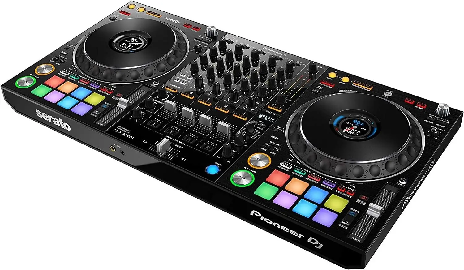 Never Used DJ DDJ-1000SRT Black DJ Controller Serato Pro 4ch AC100V-240V