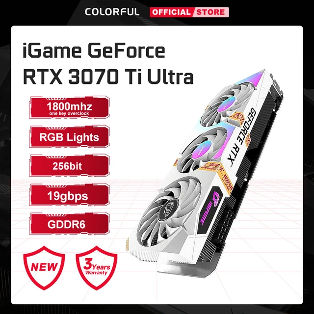 Colorful iGame GeForce RTX 3070 Ti Ultra W OC 8GB GDDR6X 256Bit Gaming  Graphics Card Desktop PC RTX 3070Ti Gaming Video Card GPU