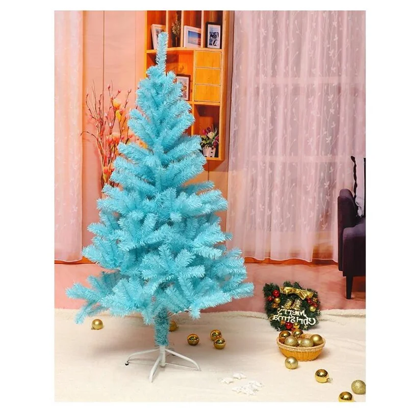 50-60cm-rvore-de-natal-rosa-azul-pvc-artificial-rvore-de-natal-decora