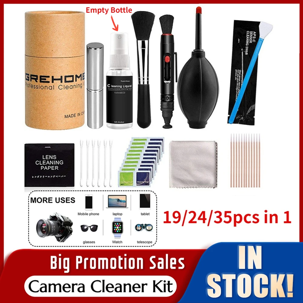 19/24/35pcs SLR Lens Digital Camera Sensor Cleaning Kit for Sony