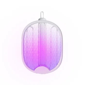 휴대용 전기 파리 벌레 박쥐, 모기 킬러 재퍼, 곤충 플라이 스와터 라켓, 휴대용 모기 킬러 해충 도구 상품 이미지