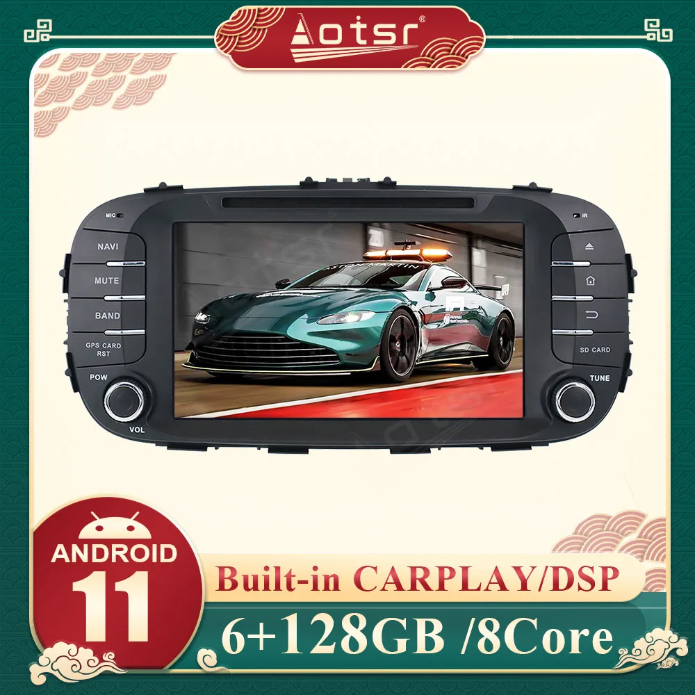 

2 din PX6 Audio Android 11.0 Auto Radio For kIA Soul 2014-2017 Car Video WiFi CARPLAY Multimedia Player Car GPS Stereo Head Unit