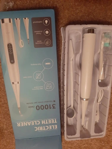 Electric Teeth Whitening Dental Calculus Scaler Plaque Coffee Stain Tartar Removal High Frequency Sonic Toothbrush Teeth Cleaner photo review