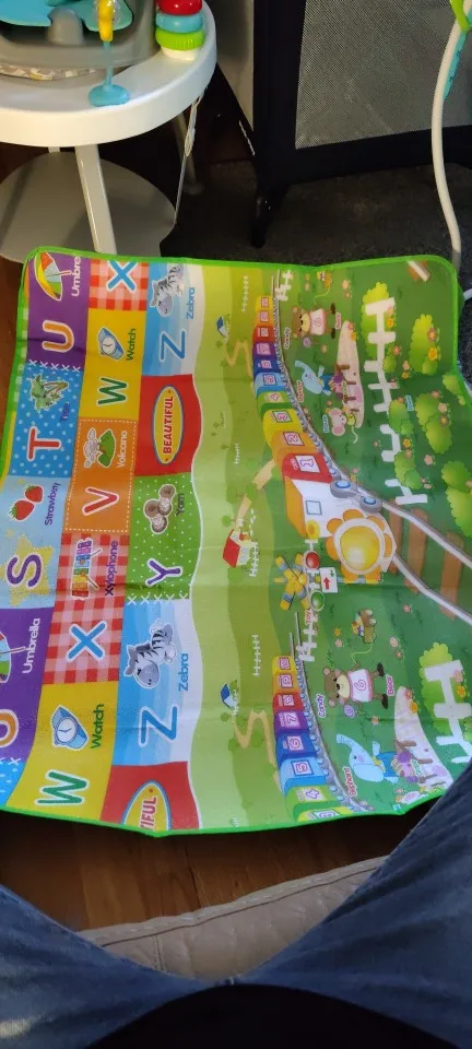 120*90cm Baby Play Mat EPE Activity Gym Kids Crawling Mats Carpet Baby Game Carpet photo review