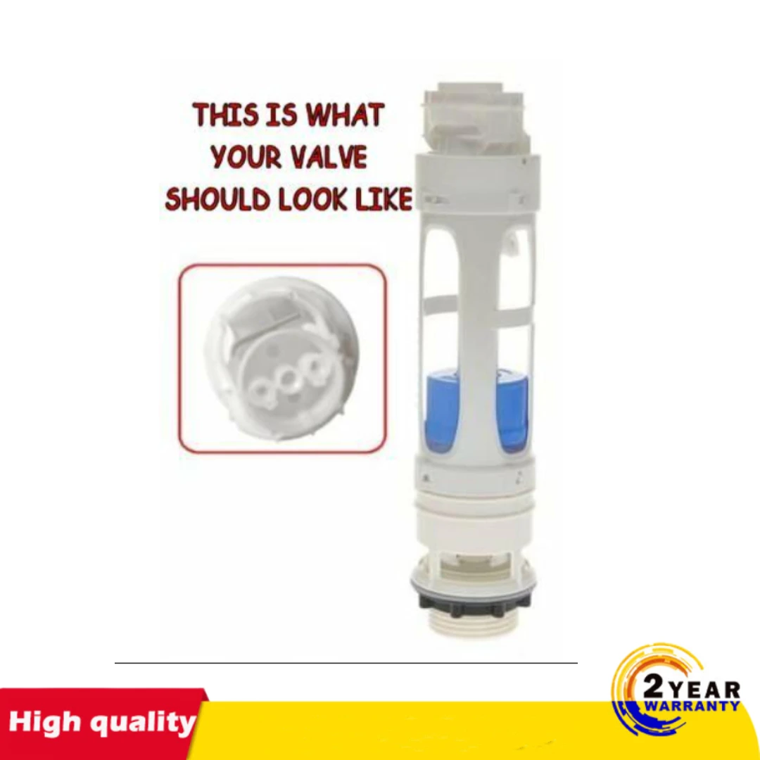 compatible with ROCA Cistern D2D Dual Flush Push Button Half Moon AH0001800R Threaded Push Rods Short Body Chrome