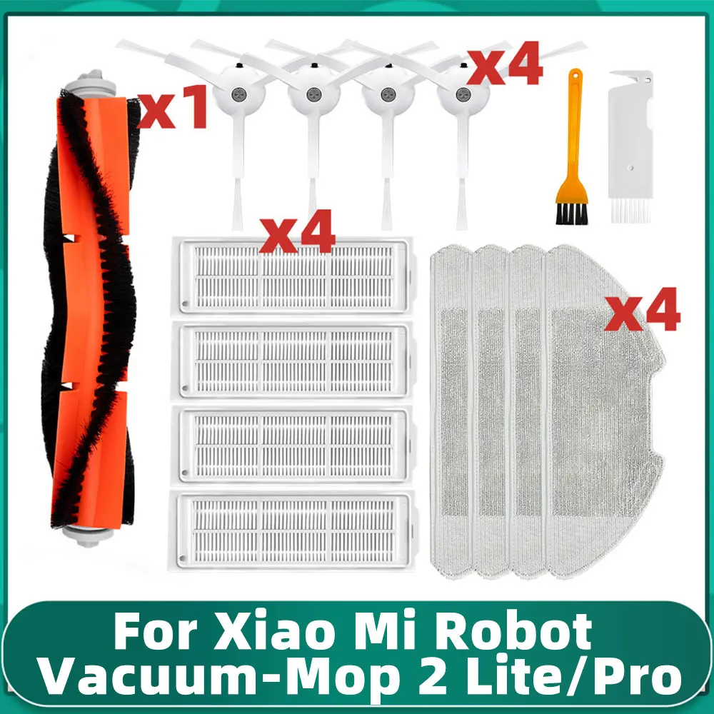 

Main Side Brush Hepa Filter Mop Cloths For Xiaomi Mi Robot Vacuum-Mop 2 Lite Pro / MJSTL / MJST1S Robot Vacuum Cleaner Parts