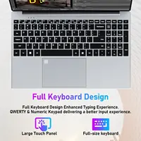 Ordinateur portable Xiaman 2026 15,6 pouces, 16 Go de RAM, 1 To SSD, Intel Core i3, Windows 11, avec clavier rétroéclairé et lecteur d'empreintes digitales 5