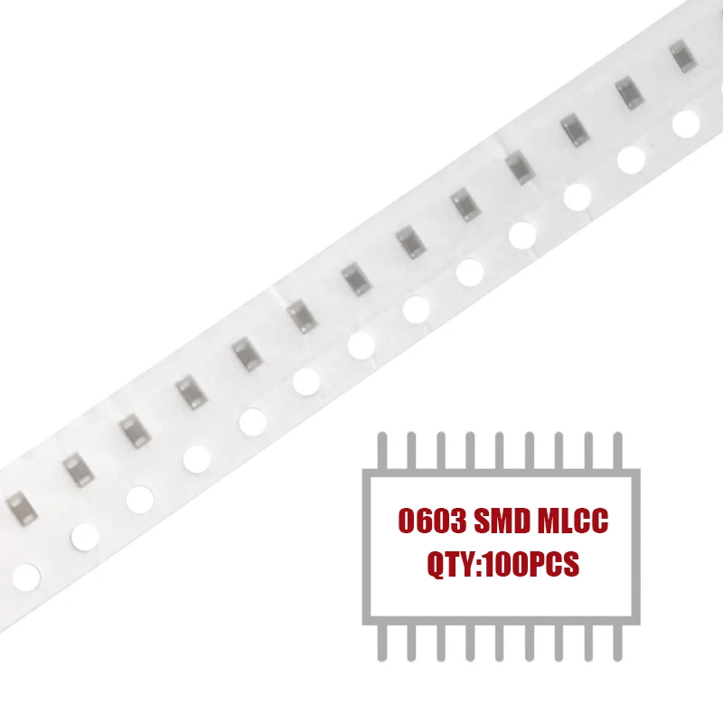 MY GROUP 100PCS 0603 X5R SMD 100V 22pF~0.047uF MLCC Ceramic Capacitor in Stock шина triangle group winterx tw401 215 60 r17 100v