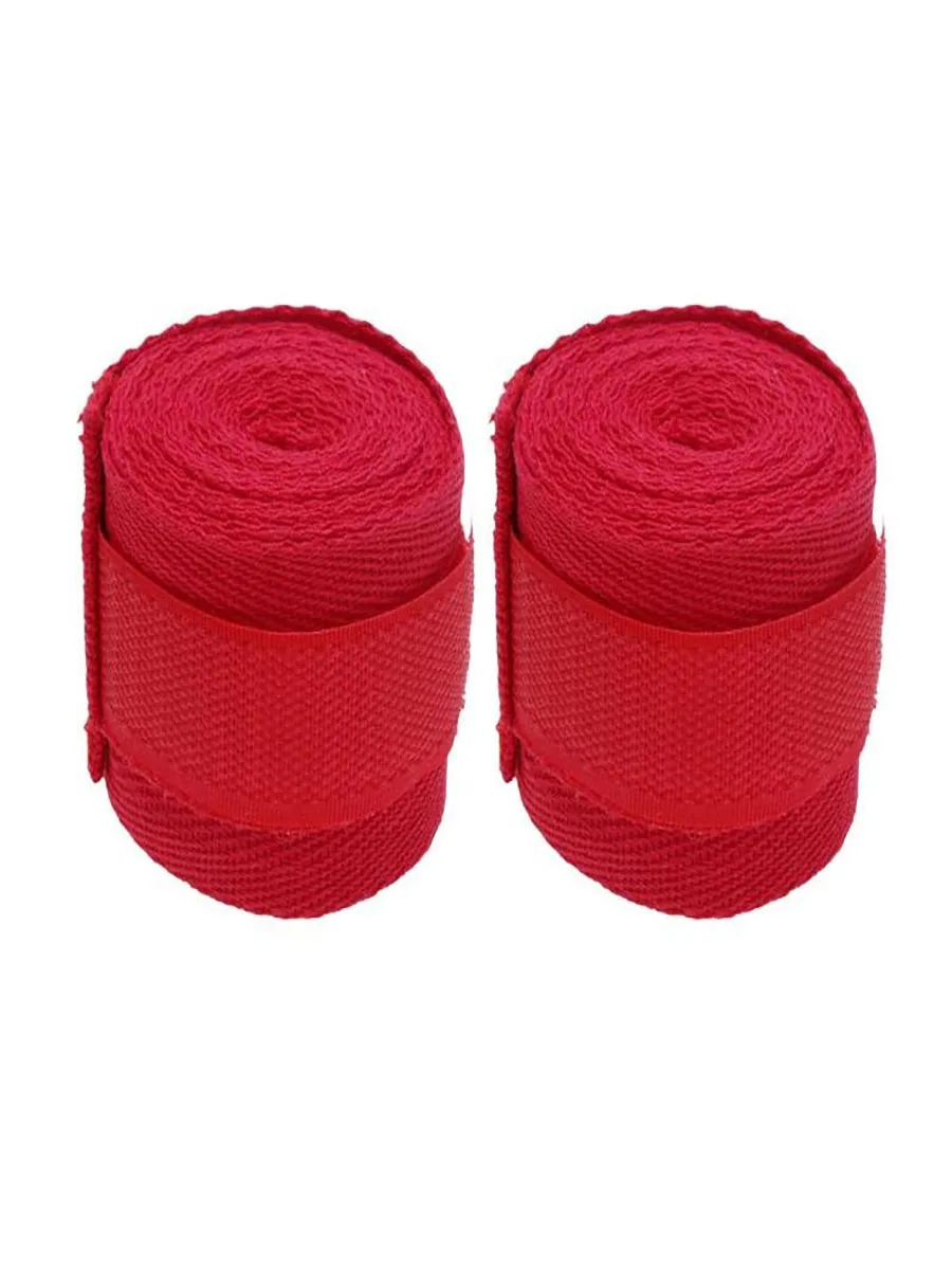 2 Rolls 2.5M Cotton Boxing Bandages Sports Strap Sanda Gauntlets MMA Hand Gloves Wraps Belt For Competition