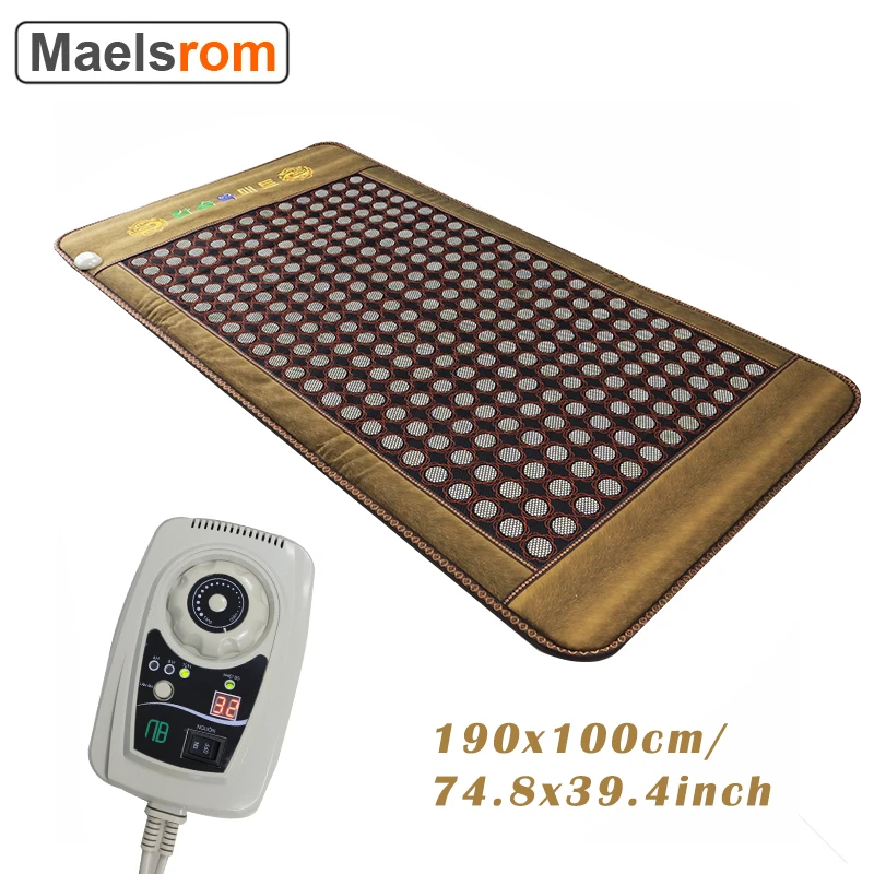 190x100cm Far Infrared Heating Pad PEMF Mat FIR Wavelength Natural Jade