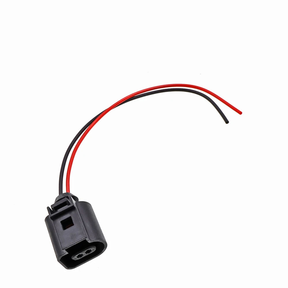 1J0973702 Cam Crankshaft Temp. Sensor Water Pump Wiring Harness Connector 2 Pin For Audi A4 A6 VW Jetta Beetle Golf MK 6RD820535