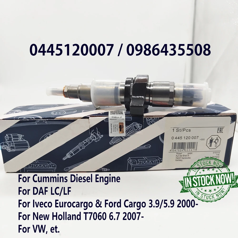 

0445120007 0445120212 форсунки топливного инжектора 0445120273 2830957 0986435508 445120007 для Cumminss Ivecoo V-W