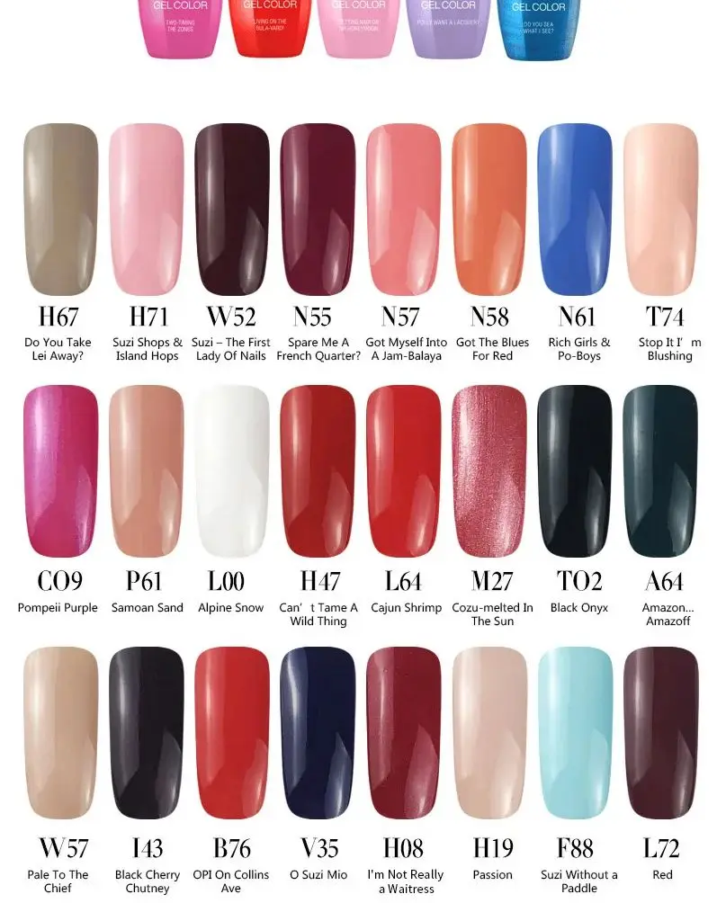 

15ml 198 Colors Nail Gel Polish UV LED Nail Art Gel Semi Permanent Varnish Spring Summer Nude Opie Popular Colors Soak Off UVGel