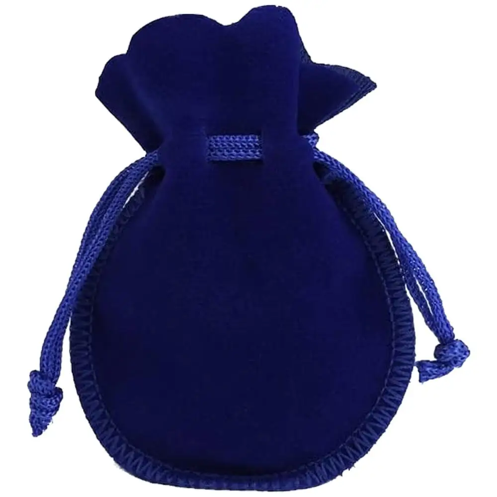 Mini Bolsas de Joyería, MXYEB, Azul, 7x9cm, Terciopelo, Bolsa en Forma de Calabaza.