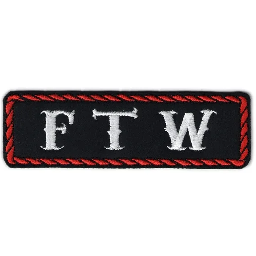 Нашивка. Свободные логотипы. Ftw патч. T. Байкерские шевроны.