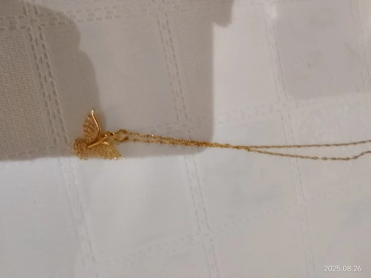 18K Gold Phoenix Pendant Necklace | Vintage Symbol of Grace photo review