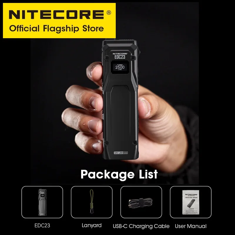 Torcia Ricaricabile Nitecore EDC23 - Compatta, Potente, Ideale Per EDC E Emergenze