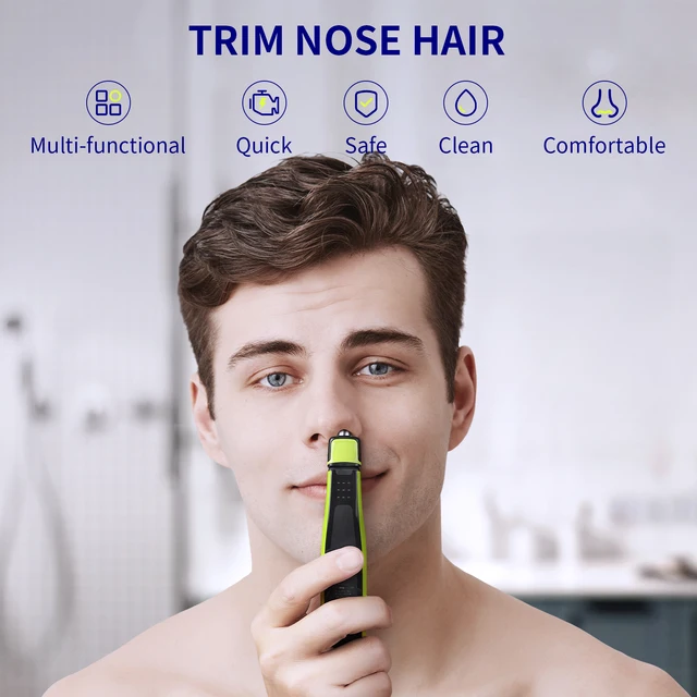 Yinke Nose Hair Trimmer Replacement Heads Compatible with Philips One Blade & One Blade Pro Shaver Waterproof Dual Edge Blades 2