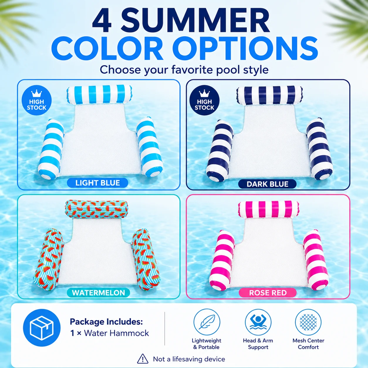 Ultimate Summer Water Hammock Float