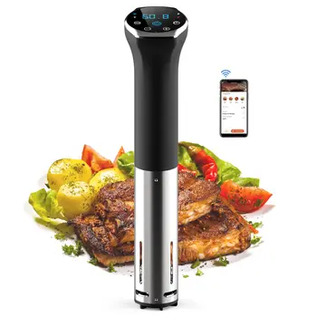 Sous Vide Cooker, 1100W Sous Vide Machine with LED, Wifi App Control, Timer, Immersion Circulator Slow Cooking Machine 1