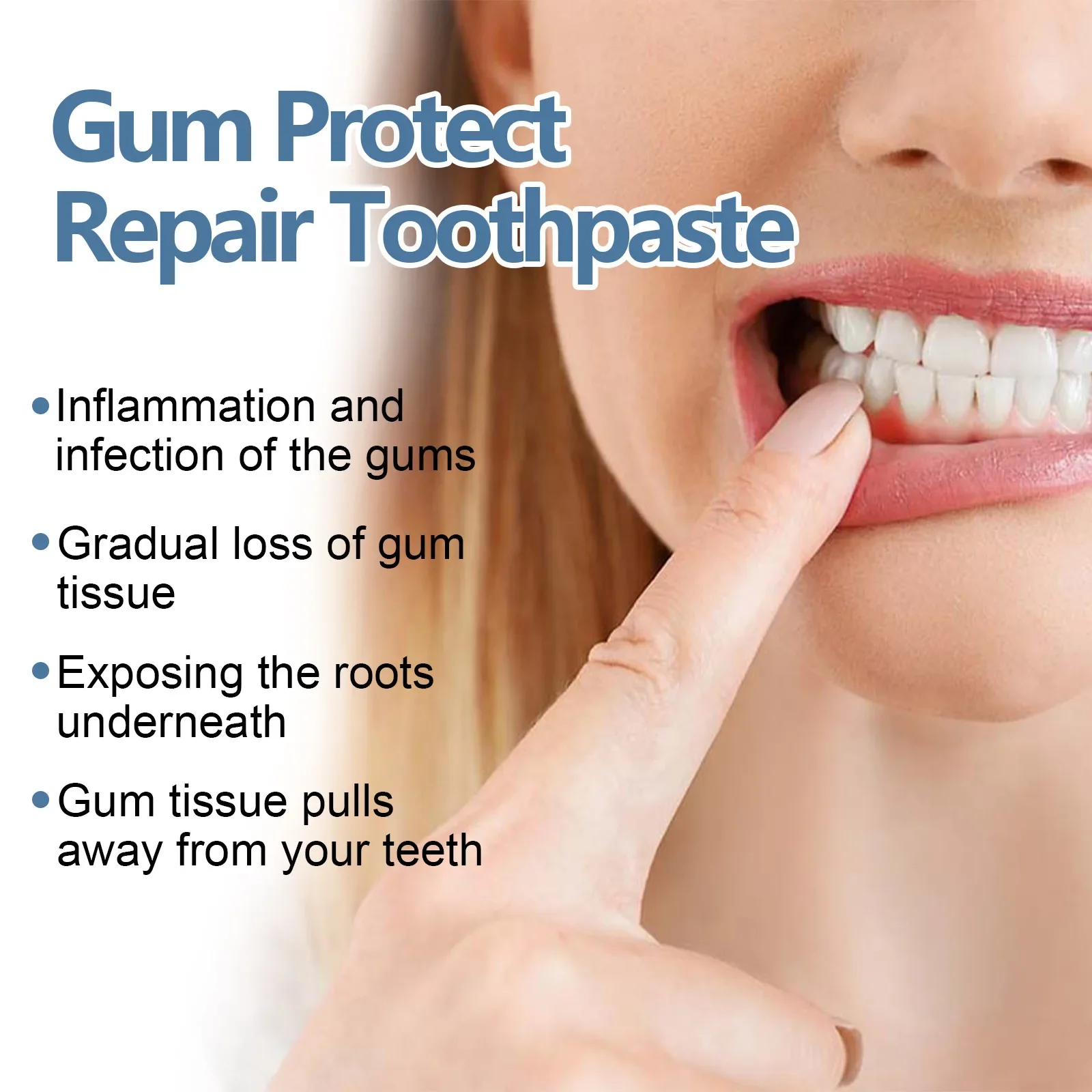 EELHOE Gingival Repair Toothpaste Oral Cleaning Teeth Whitening Remove Plaque Stain Gum Therapy Oral Hygiene Gum Care