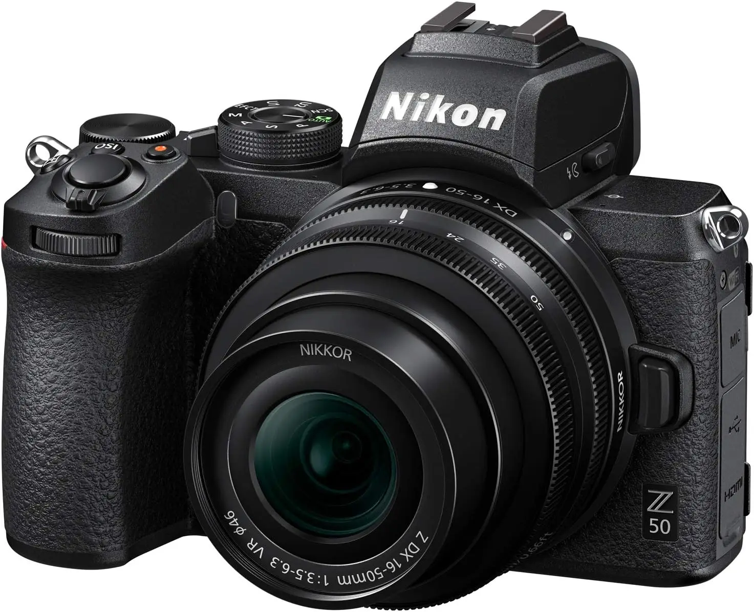 Ni kkon Z50 Mirrorless Camera Body 4K UHD DX-Format 2 Lens Kit NIKKOR Z DX 16-50mm F/3.5-6.3 VR + Z DX 50-250mm