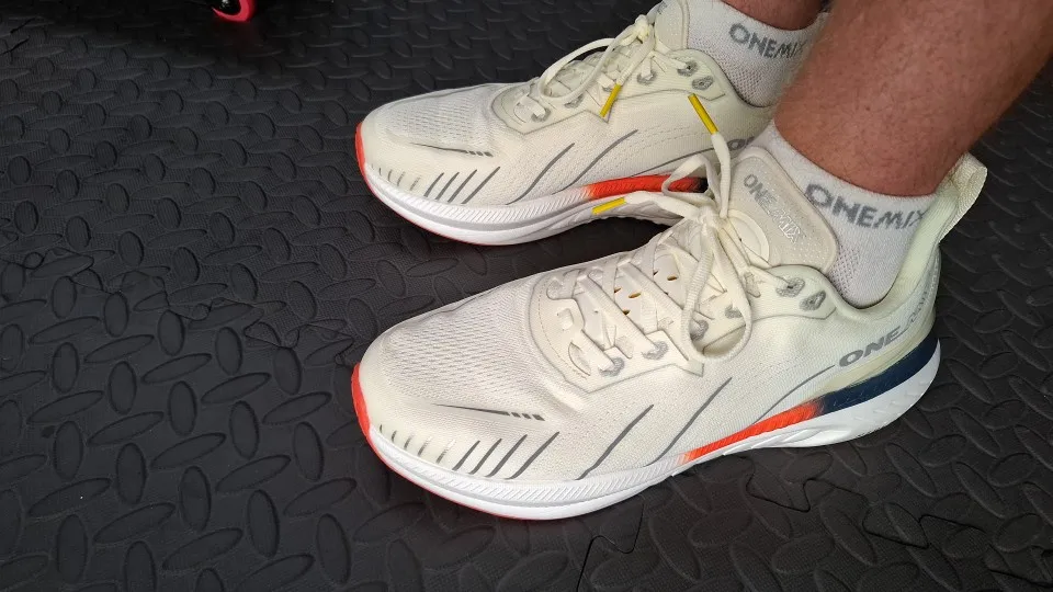 ONEMIX White Road Running Shoes for Men Air Cushion Outdoor Sport Shoes Male Trainers Summer Jogging Shoes Women Footwear photo review