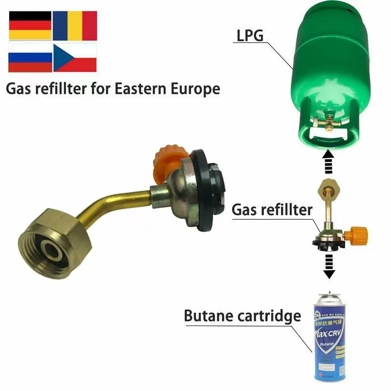 Russia and Eastern Europe outdoor camping card-type gas tank to liquefied gas tank inflatable adapter gas stove accessories