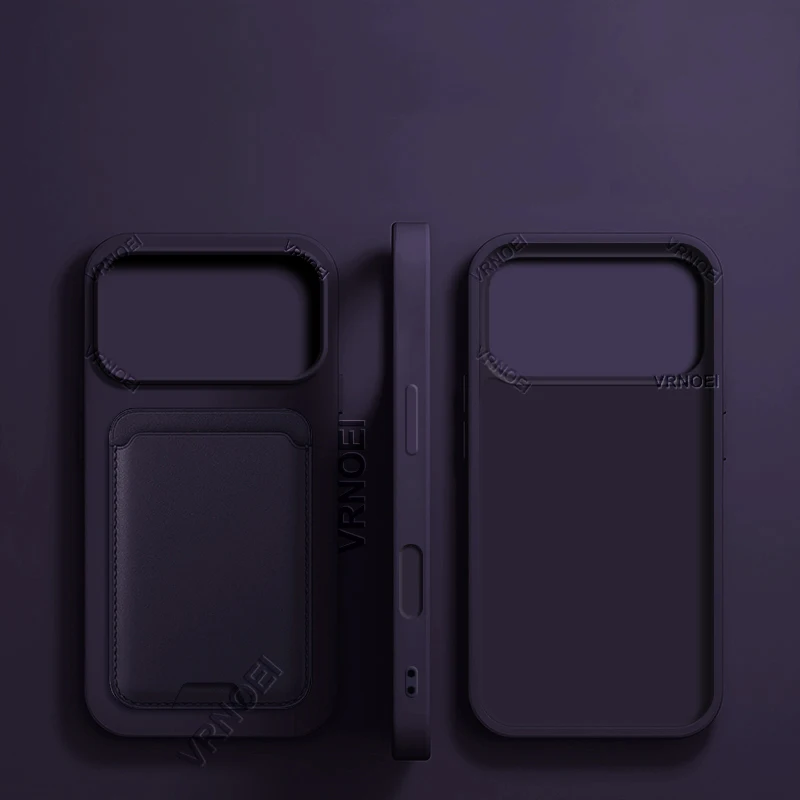 Enhanced Card Wallet Phone Case - Stylish Shockproof Back Cover with 3-in-1 Functionality