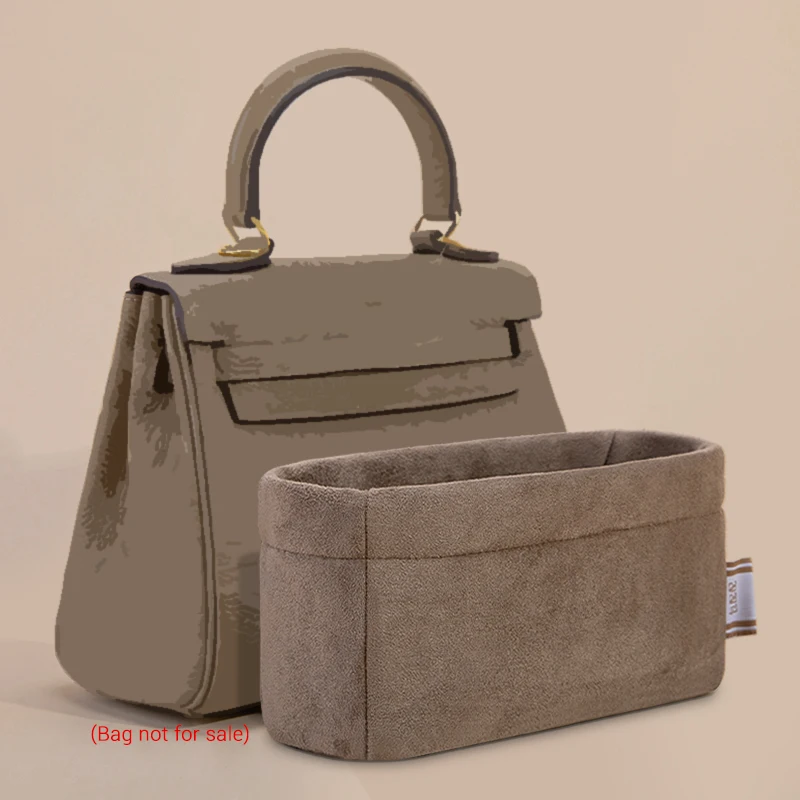 Plush Insert Bag Organizer Suitable For H Kelly 25 28 Bag Inner Liner Receiving And Finishing Support Inner Bag In Bag yudx bag organizer for longchamp le pliage s m l tote bag timid bag storage and finishing inner bag liner